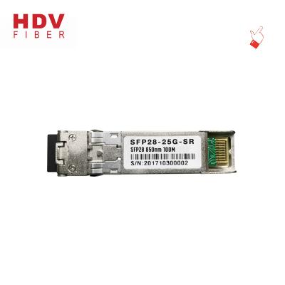 China New product 25g LC industrial car 100msfp 850nm sfp28 industrial 25GBASE-SR4 dwdm sfp28 for sale