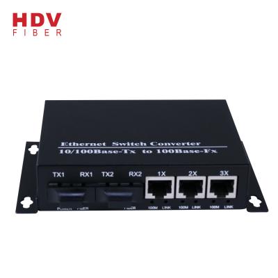 China New Model Industrial QoS Industrial Ethernet Switch Dual Port Huawei 3 Fiber Switch Compatible for sale