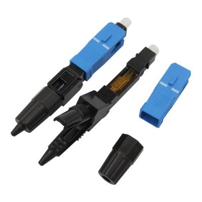 China Factory direct sale sc/upc optical ftth PC APC sc/upc drop cable indoor cable factory sc/apc quick connector for sale