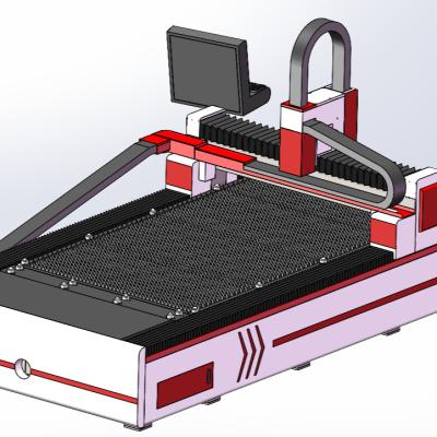 China China hot sale programmable fiber laser metal cutting laser for stainless steel, metal panel for sale