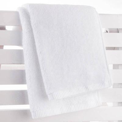 China White 100% Compressed Cotton Best Quality C16s Dobby Border Hotel Towel Set for sale