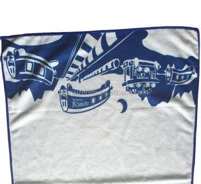 China China suppliers custom compressed microfiber sublimation printed meet sports towel for sale