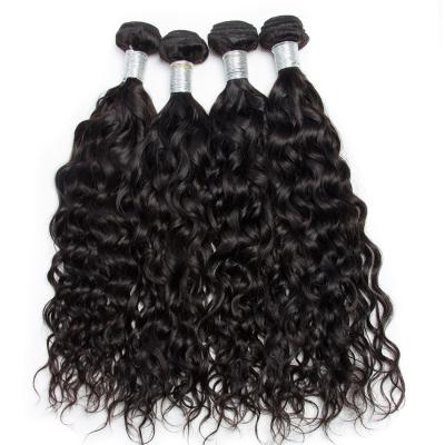 China Wholesale Dubai Brazilian Virgin Hair Water Wave Virgin Hair Weave Natural Color Hair Extension for sale