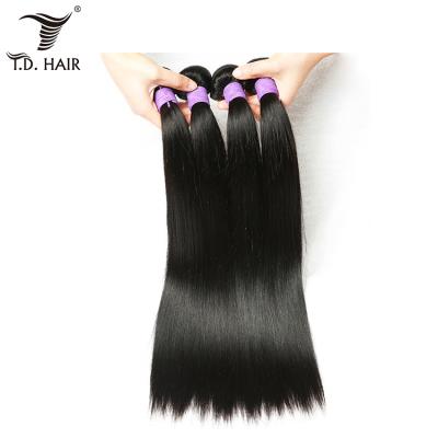 China Softest Hair TD Hair Straight Hair Extensions Straight Bundle Peruvian Natural Hair Weft for sale