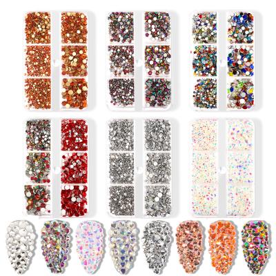 China Wonderful Lightweight Art Transparent Symphony Non-PVC Nail ab Nail Jewelry Rhinestone Jewelry Flat Rhinestone for sale