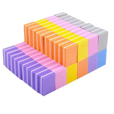 China Eco-friendly and Non-toxic Mini Tofu Cubes Sponge Cubes Bilateral Nail File Polished Nail File for sale