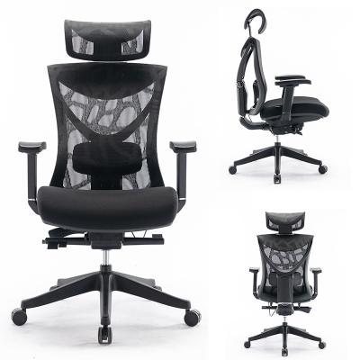 China Luxury Executive Mesh Ergonomic Office Chair Back Lumbar Support (Waist) High Adjustable Commercial Furniture for sale