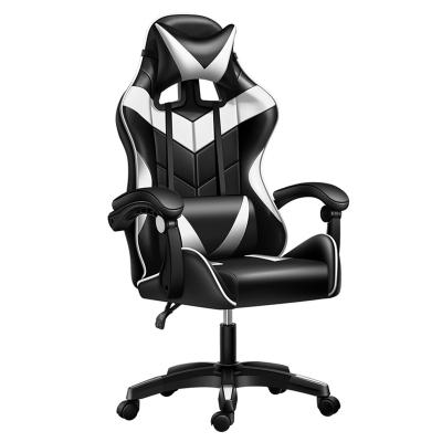 China (Size)Adjustable PU Leather Gaming Racing Chair Executive Swivel Comfortable Ergonomic Lumbar Support Racing Gaming Chair for sale