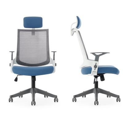 China (Height)High Swivel Modern Executive Computer Back Adjustable Mesh Ergonomic Office Chair With Headrest for sale