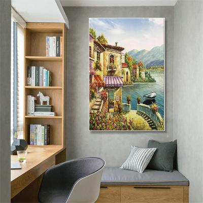 China Framed Hand Painted Painting CREATIVE Art Prints Canvas Oil Painting of Painting Wall Decor for sale