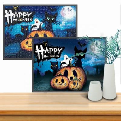 China Rhinestone Diamond Pumpkin Ghost 5D Diamond Painting from Diy Diamond Painting Halloween Full Cartoon Drill for sale