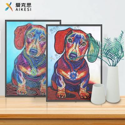 China 5d Cartoon Diamond Mosaic Cross Stitch Christmas Home Decor Animal Ornaments Diy Diamond Painting Special Shaped Drill for sale