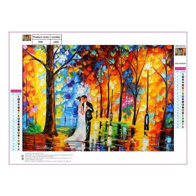 China High Quality Art Home Decor Diamond Painting Kit Beautiful Scenery Autumn Lover Diamond Painting For Cartoon Canvas for sale