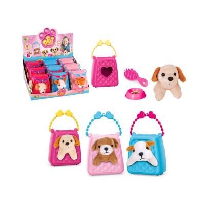 China HANDBAG WITH Cute Plush Cat Doll Children Cute Small Plush Handbag with Pet Puppy Toy Gift Cute Plush Dog Interactive Toy for sale