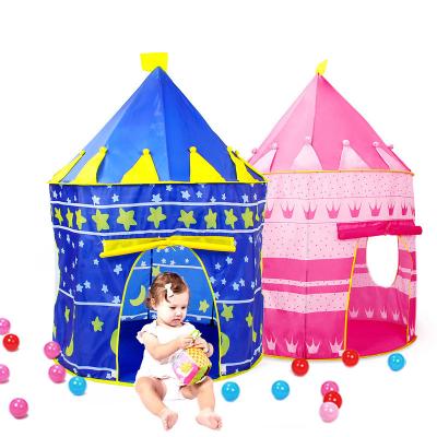 China Playhouse Tent For Kids Children Castle Playhouse Pink Princess Games Indoor Hide And Seek Tent for sale