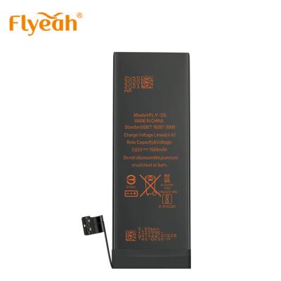 China Mobile Phone China Factory Supplier 1600mAh Batteries For Iphone 5s With Logo Design for sale