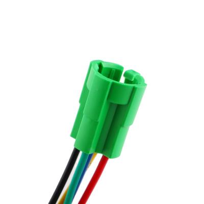 China Plastic PC XCE WIRE SOCKET SOCKET FOR 16MM PUSH BUTTON SWITCH MB 1601 1NO1NC 5 PIN for sale