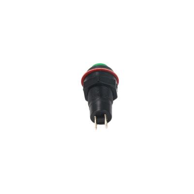 China PC Made in China XCE PB-1003 10mm Momentary/Latching Switch 1NO 3A 250VAC 2 Pin Terminal Plastic Push Button for sale