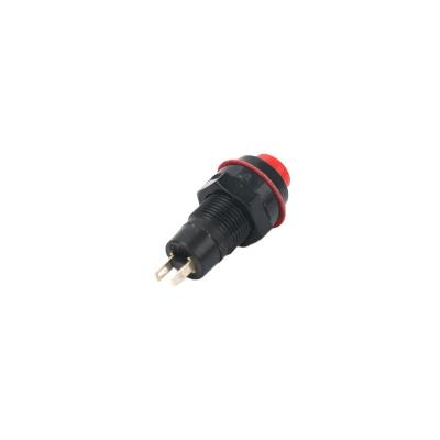 China PC Best Selling XCE PB-1003 10mm Momentary/Latching 1NO 3A 250VAC Pin Terminal Plastic Push Button Switch for sale