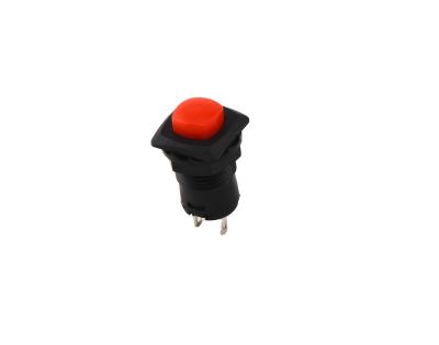 China High Grade XCE 12mm PC Momentary/Latching 1NO 3A 125VAC 1.5A 250VAC Pin Terminal Bell Plastic Push Button Switch for sale