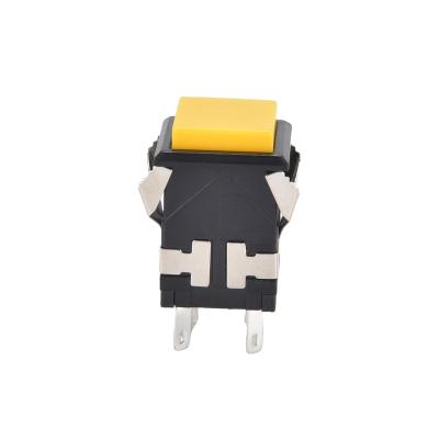 China PC XCE KD2-23 17MM 2NO2NC Push Button Switch Plastic Latching / Self-Latching With 6 Head 3A 250VAC / 6A 125VAC Square Pins for sale