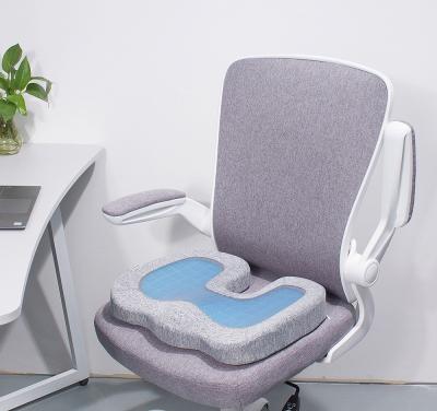 China Comforable Cooling Cushion Memory Foam Cushion GEL Cooling Summer Office Chair Cushion for sale