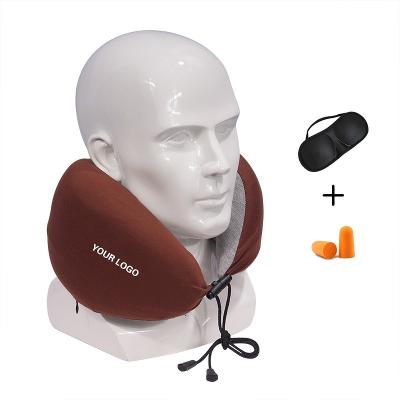 China Memory Neck Pillow High Quality U Shape Custom Travel Airplane Neck Pillow Sleep for sale