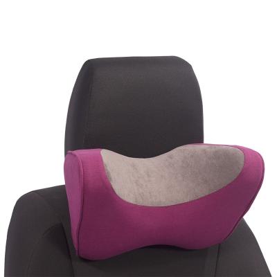 China Custom Memory Foam Head Rest Neck Pillow Headrest SJ-NP23 Logo Neck Pillow Memory Foam for sale