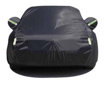 China SJC-002 Universal Car Sedan Cover Water Proof Sun Rain Snow Protection 170T Polyester Waterproof Auti-UV Car Body Cover for sale