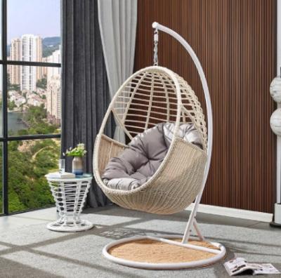 China 19x1.2mm Birds Nest Egg Chair Outdoor PE Rattan Swing Chair Hotel Garden Hanging for sale