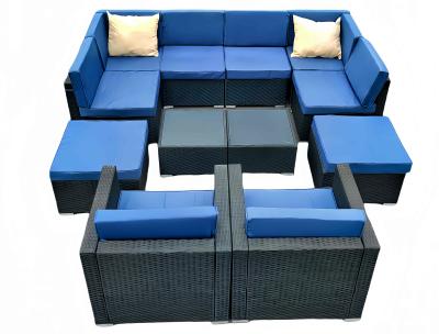 Chine Moderne combinaison libre canapé en rotin fauteuils de table et fauteuils UV et imperméable pour l' extérieur meubles de détente intérieurs à vendre