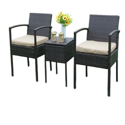 China All Weather Rattan Bistro Set Patio Table Patio Table And Chair Outdoor Furniture Garden Sofa for sale