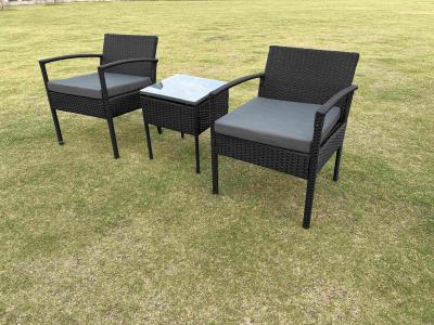 China indoor garden compact rattan bistro set Combination Patio Garden Sofa Balcony Terrace Coffee Shop for sale