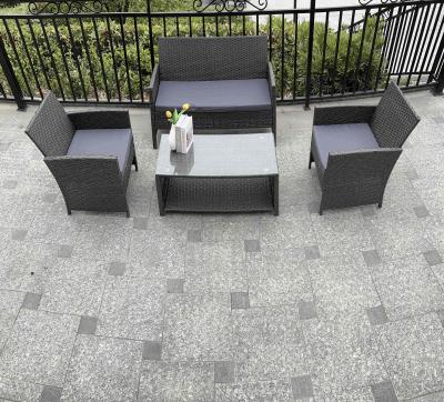 China Weather-Resistance 4pcs Outdoor Rattan Sofa Set/ Wicker Garden Furniture Coffee Table and Rattan Chairs for Pool for sale