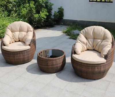 China CE BSCI Glass Top Coffee Table Cushions Patio Furniture Sofa Set Furniture Outdoor for sale