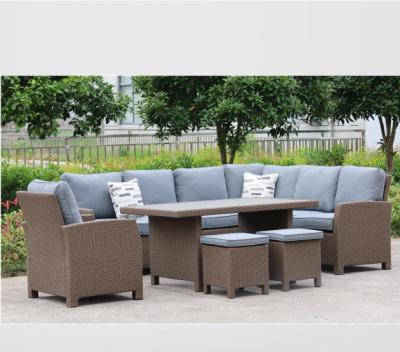 China HW1014 Conversation Sectional Sofa Set Patio Furniture Sets Rattan Wicker for sale