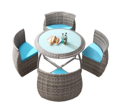 China Dining Outdoor Rattan Bistro Table Set Relax Stylishly Comfortably Garden Bistro DL for sale