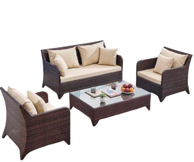 China Single Rattan Garden Sofa Chair Waterproof Nordic Modern Terrace Combination for sale