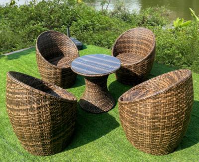 China Environmental Protection Outdoor Furniture Set Chairs Table Dining Rattan Set for sale