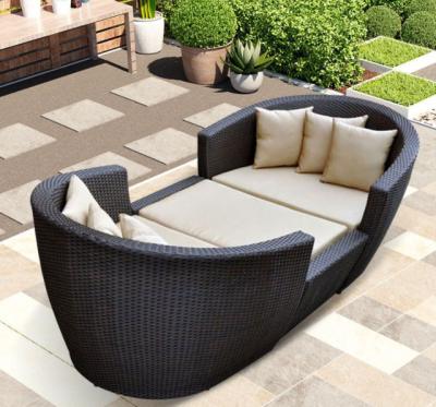 China Outdoor Rattan Sofa Set Wicker Furniture Mirror Outdoor Sofa  980x600x410mm for sale