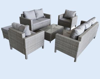 China Rattan Wicker Outdoor Sofa Conversation Patio Wichker Furniture Garden Furniture Sofa Set for sale