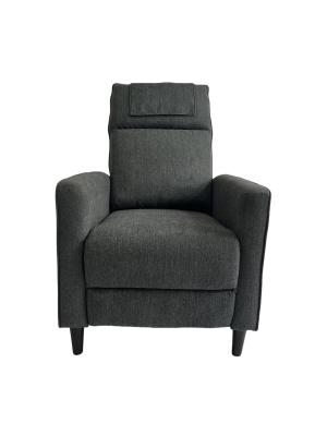 China Silla de acento con conjunto otomano de terciopelo reclinado silla de lectura con respaldo ajustable para sala de estar en venta