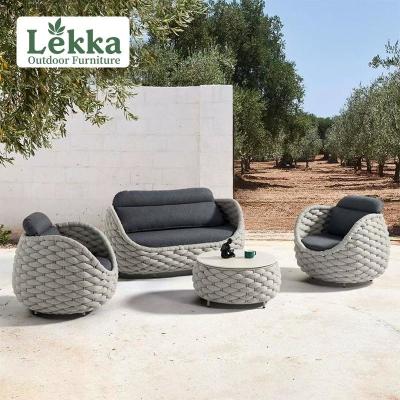 Chine Nordic Outdoor Sofa Courtyard Villa Balcony Vine Chair Furniture Combination Outdoor Garden Waterproof Sunscreen Leisure Sofa à vendre