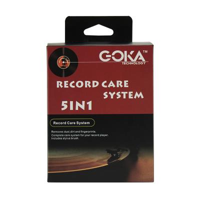 China Turntables LP Goka Record Care Kits Vinyl Record Seal Machine Vinyl Record Set 5in1 Cleaning Brush for sale