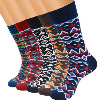 China Other Color Cotton Breathable Socksmate Long Tube Happy Socks for sale