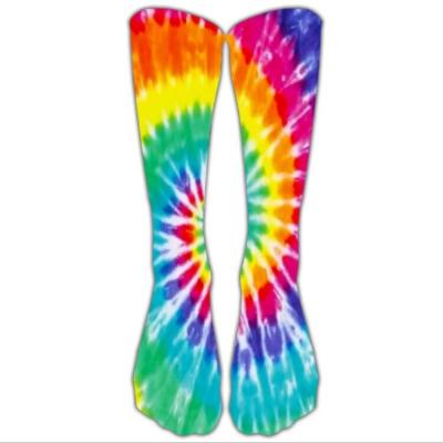 China Medium Tube Dye Mens Cotton Polyester/Christmas Gradient Tie Sports DIY QUICK DRY 3D Printing Printing Customized Socks for sale