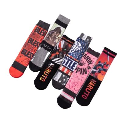 China New fashion street trend sports QUICK DRY customizable outdoor printing socks for sale