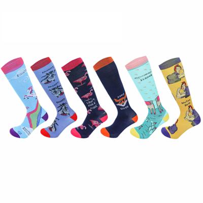 China New Socksmate QUICK DRY Nylon Animal Rainbow Sports Socks For Four Seasons Over The Knee Cartoon Nylon Socks for sale