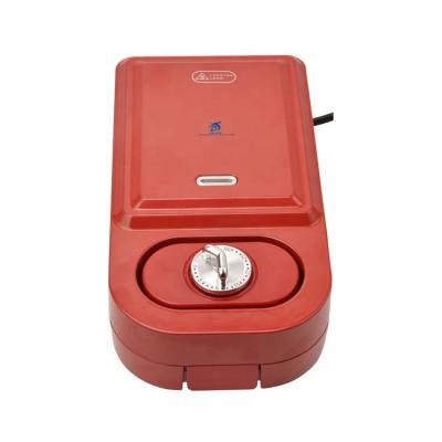 China Multi Sandwich Maker Household Red Toaster Sandwich Maker With 4 Plates for sale