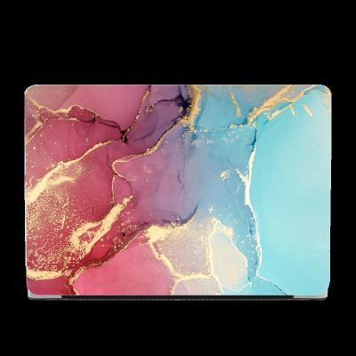 China Protect Laptop Gradient Marble Printed Plastic Waterproof Hard Laptop Case For Macbook Air 13.3 Pro 15 for sale